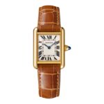 Cartier Tank Louis Cartier Watch Small Model, Quartz Movement, Yellow Gold, Leather  MPN: WGTA0342