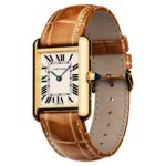 Cartier Tank Louis Cartier Watch Small Model, Quartz Movement, Yellow Gold, Leather  MPN: WGTA0342 - Image 3