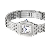 Cartier Panthère De Cartier Watch Small Model, Quartz Movement, Steel, Diamonds  MPN: W4PN0016 - Image 6