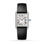 Cartier Tank Must Watch, Large Model, Quartz Movement, Steel, Diamonds  MPN: W4TA0030