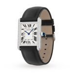 Cartier Tank Must Watch, Large Model, Quartz Movement, Steel, Diamonds  MPN: W4TA0030 - Image 2