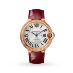 Cartier Ballon Bleu De Watch, 36mm, Rose Gold, Diamonds, Leather  MPN: WJBB0034