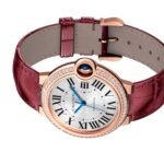 Cartier Ballon Bleu De Watch, 36mm, Rose Gold, Diamonds, Leather  MPN: WJBB0034 - Image 6