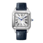 Cartier Santos-Dumont Watch Extra-Large Model, Hand-Wound Mechanical Movement, Steel, Leather  MPN: WSSA0032