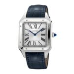Cartier Santos-Dumont Watch Extra-Large Model, Hand-Wound Mechanical Movement, Steel, Leather  MPN: WSSA0032 - Image 5