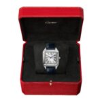 Cartier Santos-Dumont Watch Extra-Large Model, Hand-Wound Mechanical Movement, Steel, Leather  MPN: WSSA0032 - Image 11