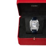 Cartier Santos-Dumont Watch Extra-Large Model, Hand-Wound Mechanical Movement, Steel, Leather  MPN: WSSA0032 - Image 12