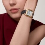 Cartier Santos-Dumont Watch Large Model, Quartz Movement, Rose Gold, Leather  MPN: WGSA0021 - Image 2