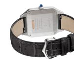 Cartier Santos-Dumont Watch Large Model, Quartz Movement, Rose Gold, Steel, Leather  MPN: W2SA0011 - Image 9