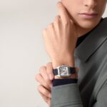 Cartier Santos-Dumont Watch Small Model, Quartz Movement, Steel, Leather  MPN: WSSA0023 - Image 2