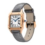 Cartier Santos-Dumont Watch Small Model, Quartz Movement, Rose Gold, Leather  MPN: WGSA0022 - Image 5