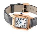 Cartier Santos-Dumont Watch Small Model, Quartz Movement, Rose Gold, Leather  MPN: WGSA0022 - Image 6