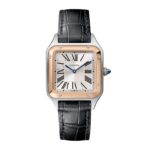 Cartier Santos-Dumont Watch Small Model, Quartz Movement, Pink Gold, Steel, Leather  MPN: W2SA0012