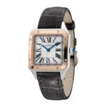 Cartier Santos-Dumont Watch Small Model, Quartz Movement, Pink Gold, Steel, Leather  MPN: W2SA0012 - Image 5