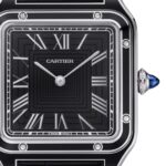 Cartier Santos-Dumont Watch, Large Model, Manual Movement, Steel, Lacquer, Leather  MPN: WSSA0046 - Image 3