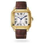 Cartier Santos De Cartier Watch Medium Model, Automatic Movement, Yellow Gold, Interchangeable Metal And Leather Bracelets  MPN: WGSA0030 - Image 3
