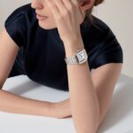 Cartier Santos De Cartier Watch Medium Model, Automatic Movement, Yellow Gold, Steel, Interchangeable Metal And Leather Bracelets  MPN: W2SA0016 - Image 10