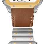 Cartier Santos De Cartier Watch Large Model, Automatic Movement, Yellow Gold, Steel, Interchangeable Metal And Leather Bracelets  MPN: W2SA0009 - Image 4