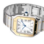 Cartier Santos De Cartier Watch Large Model, Automatic Movement, Yellow Gold, Steel, Interchangeable Metal And Leather Bracelets  MPN: W2SA0009 - Image 8