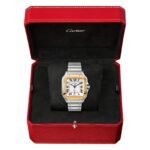 Cartier Santos De Cartier Watch Large Model, Automatic Movement, Yellow Gold, Steel, Interchangeable Metal And Leather Bracelets  MPN: W2SA0009 - Image 15
