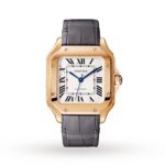Cartier Santos De Cartier Watch Medium Model, Automatic Movement, Rose Gold, 2 Interchangeable Leather Bracelets  MPN: WGSA0028