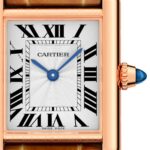 Cartier Tank Louis Cartier Watch Small Model, Hand-Wound Mechanical Movement, Rose Gold, Leather  MPN: WGTA0010 - Image 3
