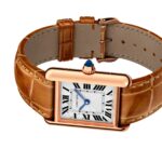 Cartier Tank Louis Cartier Watch Small Model, Hand-Wound Mechanical Movement, Rose Gold, Leather  MPN: WGTA0010 - Image 5