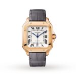 Cartier Santos De Cartier Watch Large Model, Automatic Movement, Rose Gold, 2 Interchangeable Leather Bracelets  MPN: WGSA0019