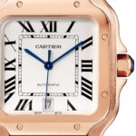 Cartier Santos De Cartier Watch Large Model, Automatic Movement, Rose Gold, 2 Interchangeable Leather Bracelets  MPN: WGSA0019 - Image 4