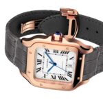 Cartier Santos De Cartier Watch Large Model, Automatic Movement, Rose Gold, 2 Interchangeable Leather Bracelets  MPN: WGSA0019 - Image 5