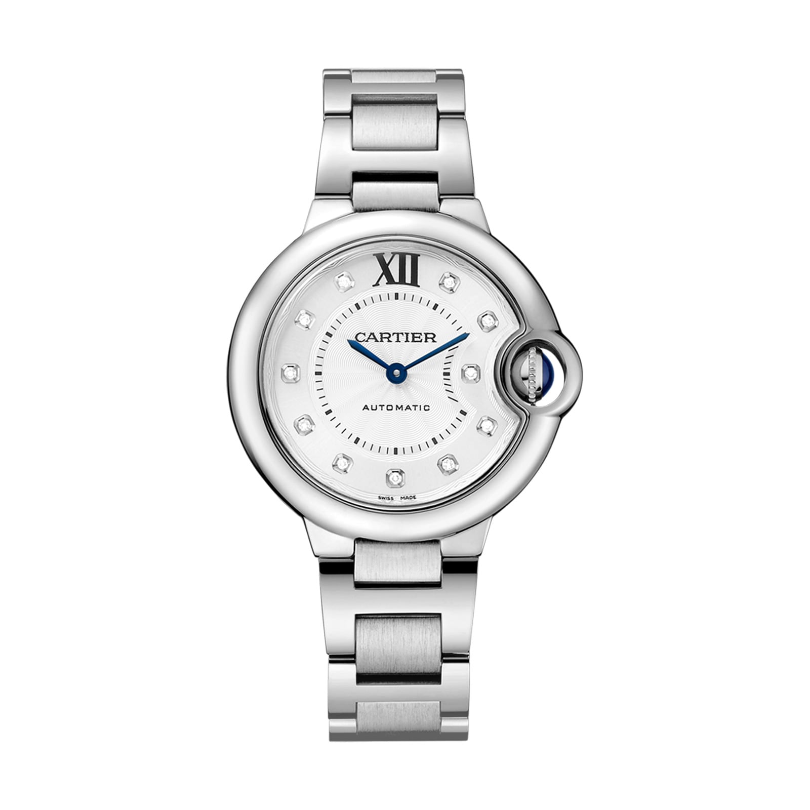 ctlhop5f1oa.jpg Cartier Ballon Bleu De Cartier Watch 33mm, Automatic Movement, Steel, Diamonds MPN: W4BB0021 - Image 1