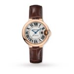 Cartier Ballon Bleu De Cartier Watch 33mm, Automatic Movement, Rose Gold, Leather  MPN: W6920097