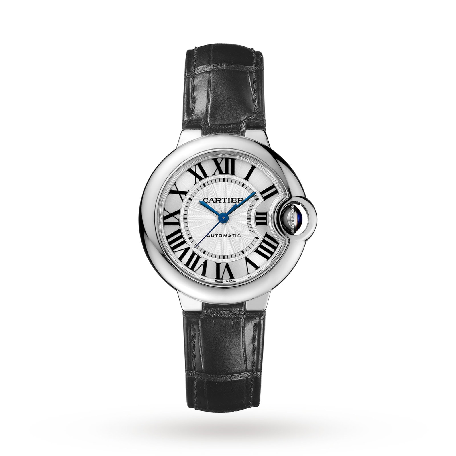 r4szvnxhssu.jpg Cartier Ballon Bleu De Cartier Watch 33mm, Automatic Movement, Steel, Leather MPN: W6920085 - Image 1