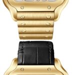 Cartier Santos De Cartier Skeleton Watch, Large Model, Skeleton Mechanical Movement With Manual Winding 9612 MC, Yellow Gold  MPN: WHSA0042 - Image 4