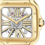 Cartier Santos De Cartier Skeleton Watch, Large Model, Skeleton Mechanical Movement With Manual Winding 9612 MC, Yellow Gold  MPN: WHSA0042 - Image 8