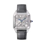 Cartier Santos-Dumont Skeleton Watch, Large Model, Automatic Movement, Steel, Leather  MPN: WHSA0032