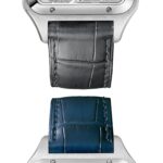 Cartier Santos-Dumont Skeleton Watch, Large Model, Automatic Movement, Steel, Leather  MPN: WHSA0032 - Image 3