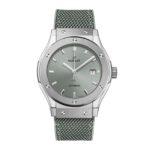 Hublot Classic Fusion Titanium 42mm Mens Watch Sage Green  MPN: 542.NX.891G.NR