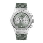 Hublot Classic Fusion Chronograph Titanium 45mm Mens Watch Sage Green  MPN: 521.NX.891G.NR