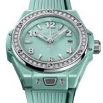 Hublot One Click Mint Green Ceramic Diamonds 33mm  MPN: 485.GS.5271.RX.1204 - Image 4