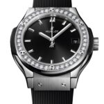 Hublot Classic Fusion Titanium Diamonds 33mm Ladies Watch Black  MPN: 581.NX.1470.RX.1104 - Image 2