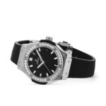 Hublot Classic Fusion Titanium Diamonds 33mm Ladies Watch Black  MPN: 581.NX.1470.RX.1104 - Image 5