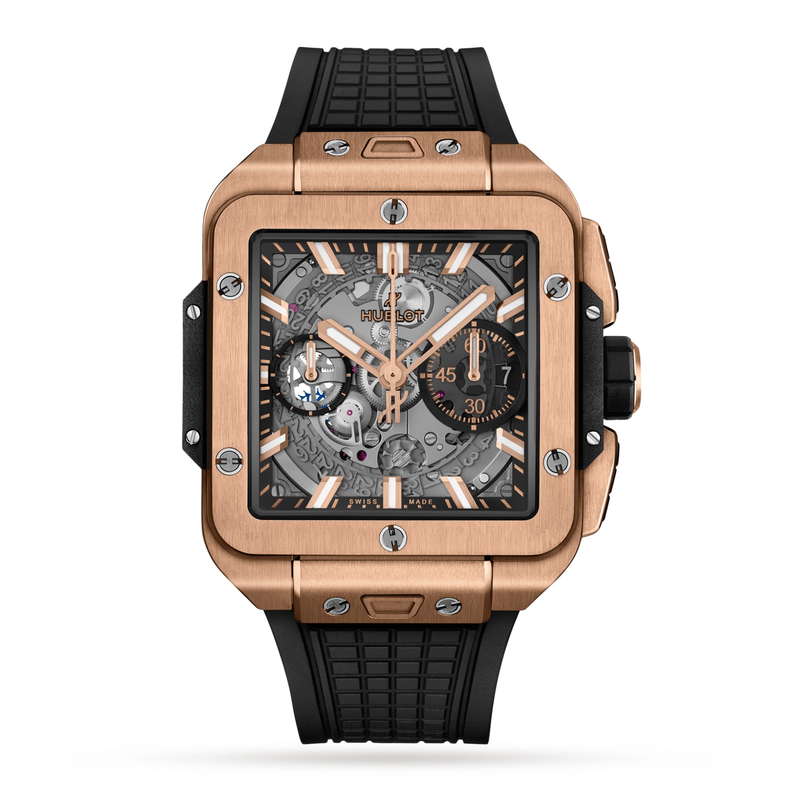 kjy1gtugz4c.jpg Hublot Square Bang Unico King Gold 42mm Mens Watch MPN: 821.OX.0180.RX - Image 1