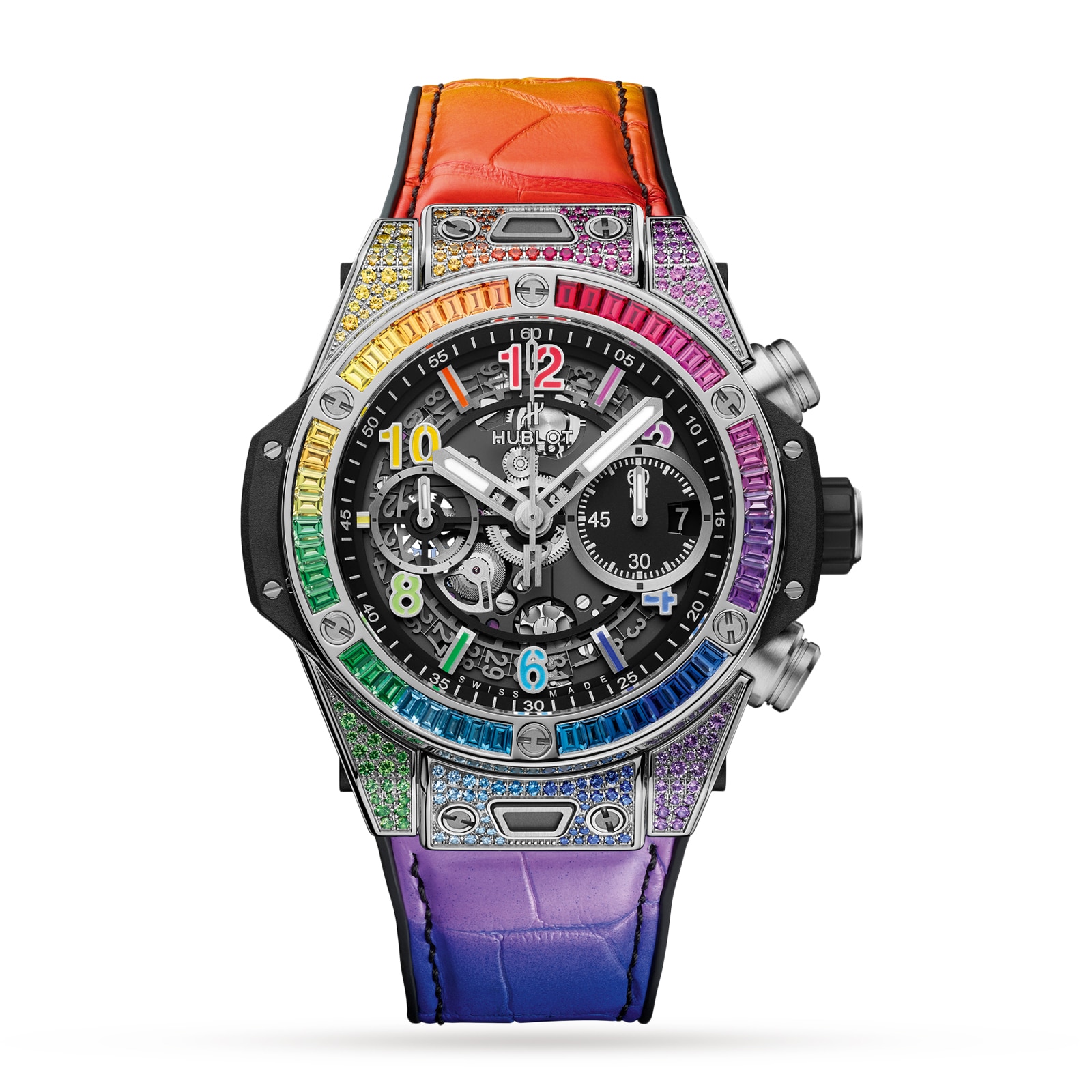 1e4uh3xu10a.jpg Hublot Big Bang Unico Titanium Rainbow 42mm MPN: 441.NX.1117.LR.0999 - Image 1