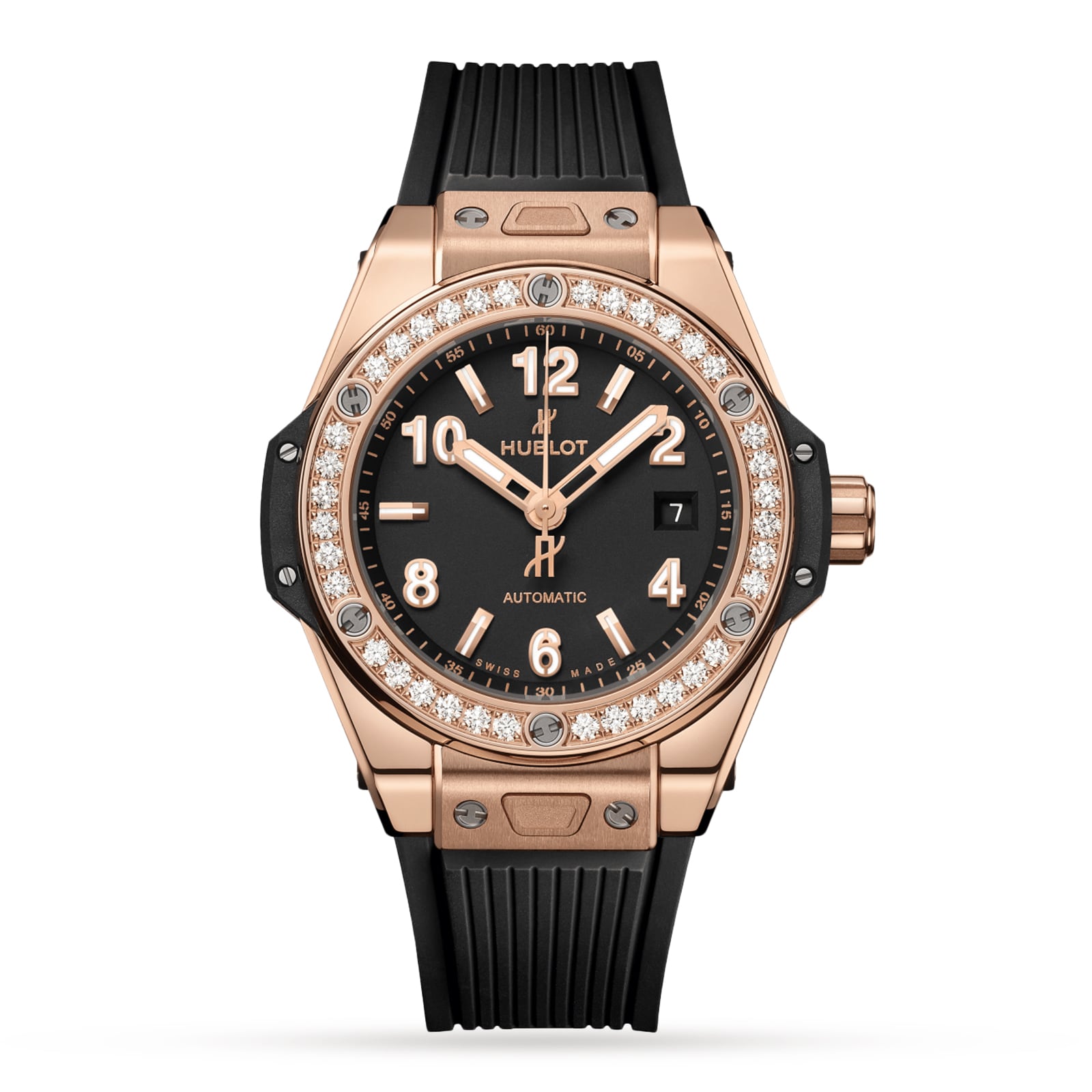z2xxxccj2fl.jpg Hublot Big Bang One Click King Gold Diamonds 33mm Watch MPN: 485.OX.1180.RX.1204 - Image 1
