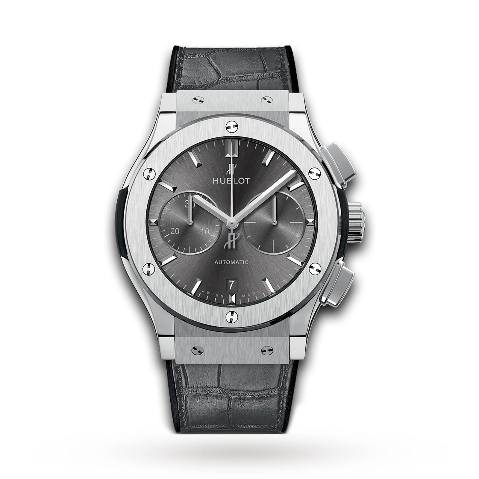 r0qxyyhuafn.jpg Hublot Classic Fusion Racing Grey Chronograph Titanium 45mm MPN: 521.NX.7071.LR - Image 1