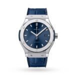 Hublot Classic Fusion Blue Titanium 42mm  MPN: 542.NX.7170.LR