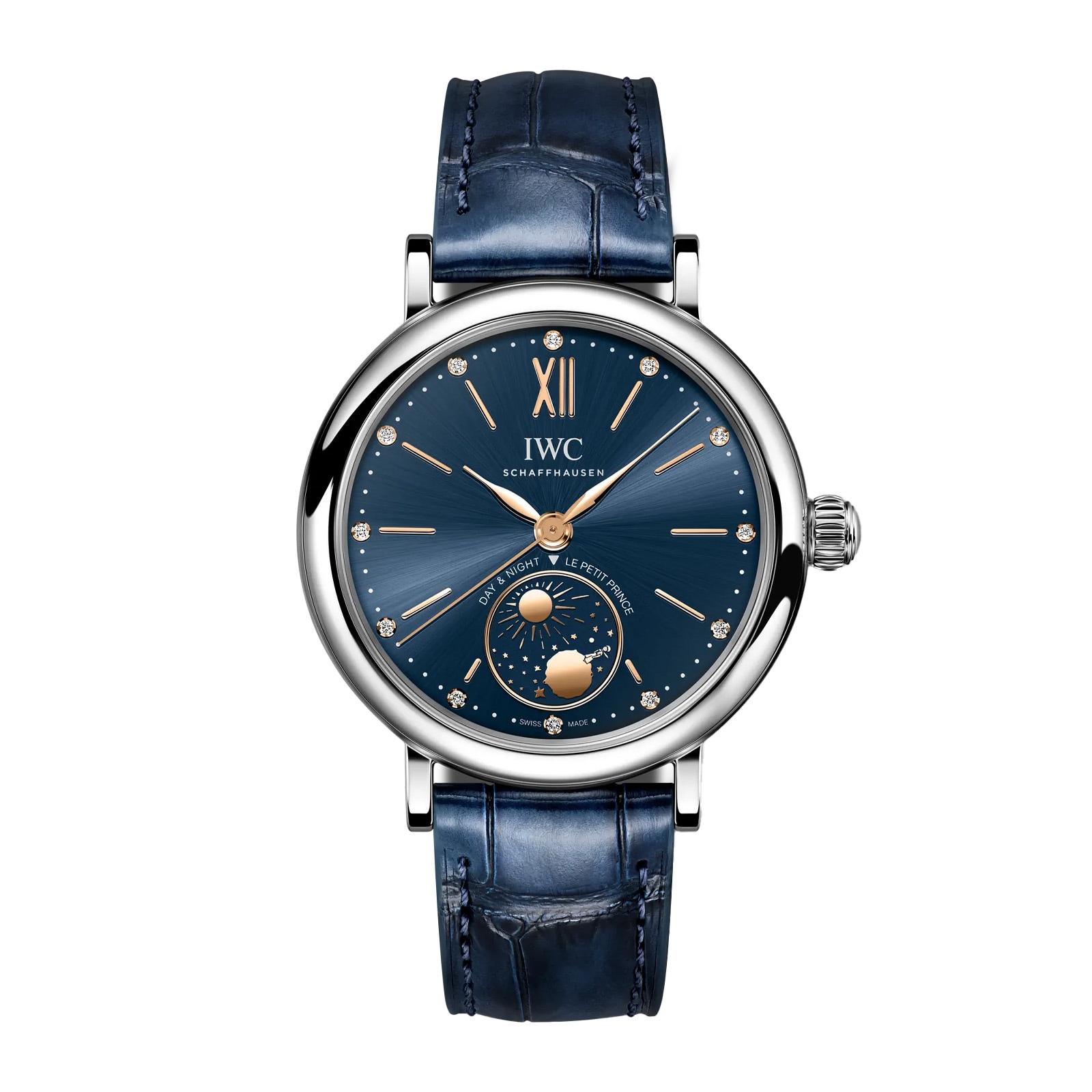 5ecnkzfwhj4.jpg IWC Portofino Automatic Day & Night Le Petit Prince 34mm Ladies Watch Blue MPN: IW459806 - Image 1