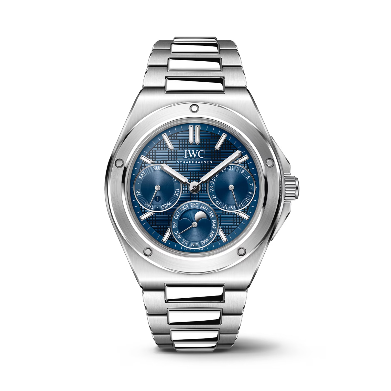 ea4wrsp52ss.jpg IWC Ingenieur Perpetual Calendar 41mm MensWatch Blue MPN: IW344903 - Image 1
