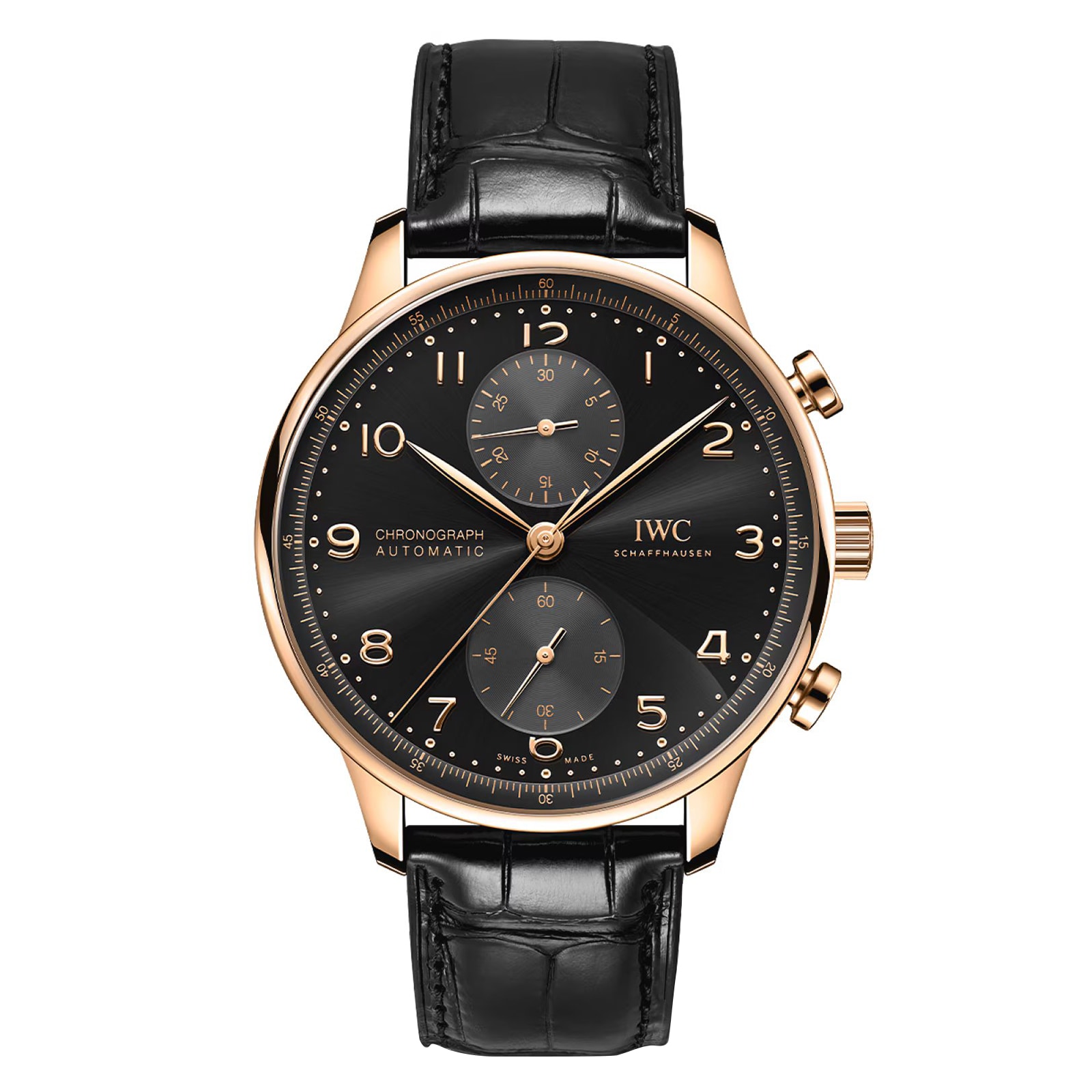 tterv34sy34.jpg IWC Portugieser Chronograph 41 Obsidian MPN: IW371625 - Image 1